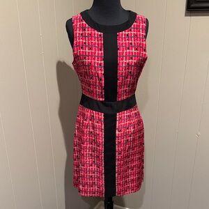 Britt Ryan Classic Vintage Preppy Pattern Chic Red and Black Women's Mini Dress